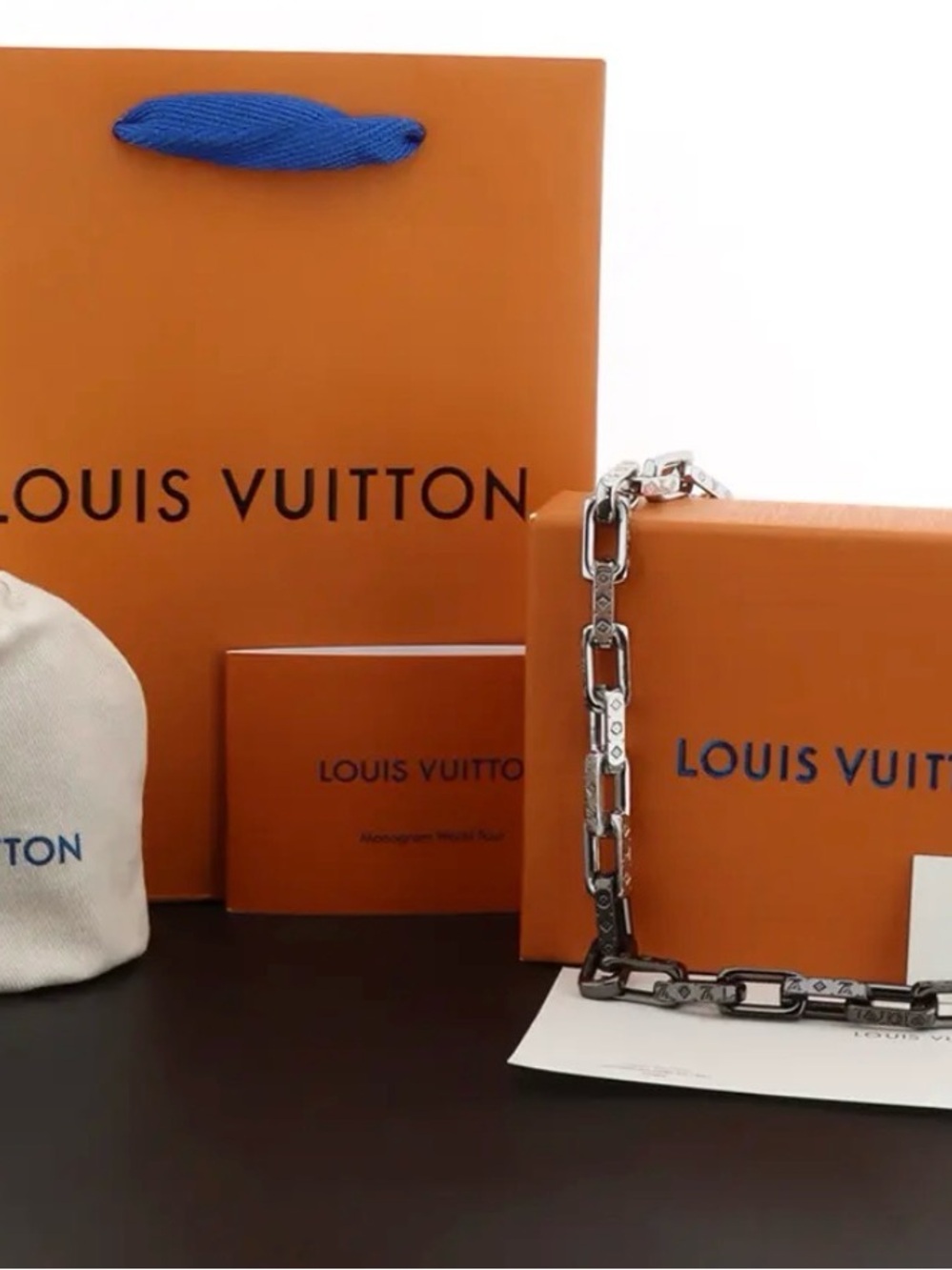 Louis Vuitton Silver-Tone necklace
